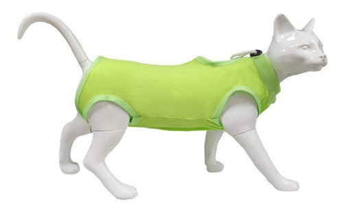 Traje De Recuperación Para Gatos Verde