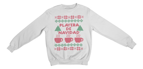 Sudadera Ugly Sweater Taza Ponche Navidad