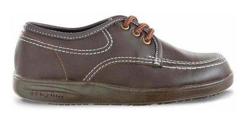 Imagen 2 de 6 de Zapatos Colegiales Bachiller Café Unisex Croydon