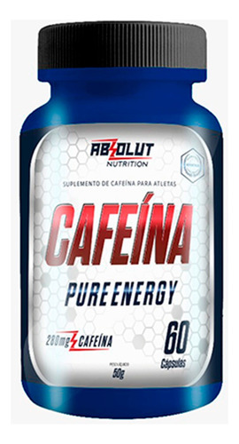 Termogênico Cafeína 280mg 60 Cápsulas - Absolut Nutrition