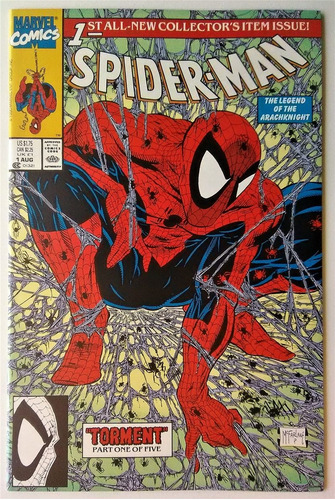 Spiderman 1 Marvel Comic 1990 Portada Normal Todd Mcfarlane 