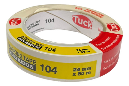 Cinta Pintor Tuck 104 Masking Tape P/ Enmascarar 24mm X 50m