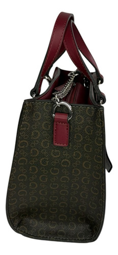 Guess Factory Sv890469-cra Top Zip Adultos Terracota Cafe Con Logos Y Detalles Vino Níquel Terracota