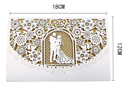 Imagem 2 de 8 de 20pcs Cartões De Convite Titulares Com Folhas Internas