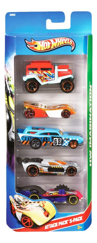 Paquete De 5 Autos Hot Wheels De Colección Surtido