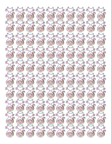 Lindos Clips De Papel Con Forma De Gato, 100 Piezas, Colorid