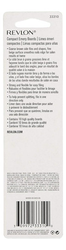 Lima De Uñas Compacta Revlon, Lima De Doble Cara, Esencial P