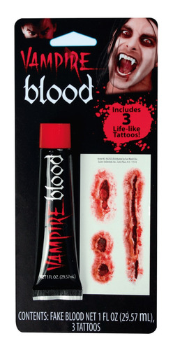 Sangre Artificial Tattoo Herida