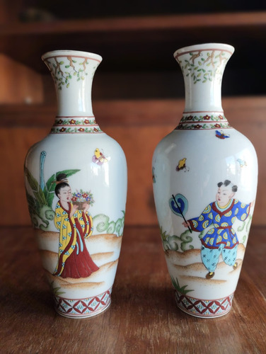Set De Jarrones De Porcelana China
