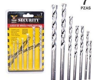 Juego De Brocas Para Pared X7 Piezas Security Mayor Y Detal 