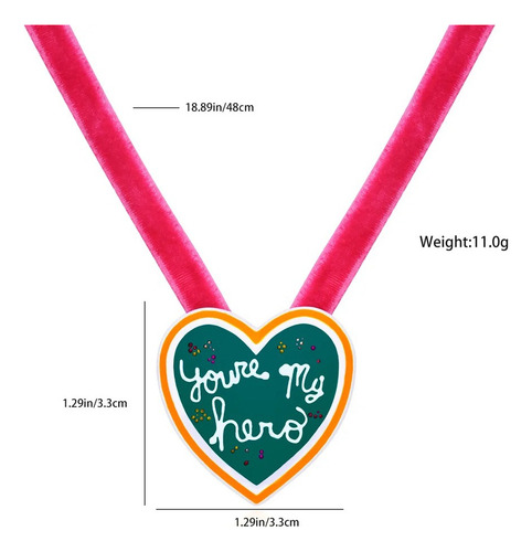 V You Are My Hero Ralph Demoledor Vanellope Collar Colgante