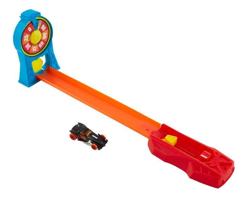 Hot Wheels Action Pista De Juguete Acrobacias Gira Y Anota Color Multicolor