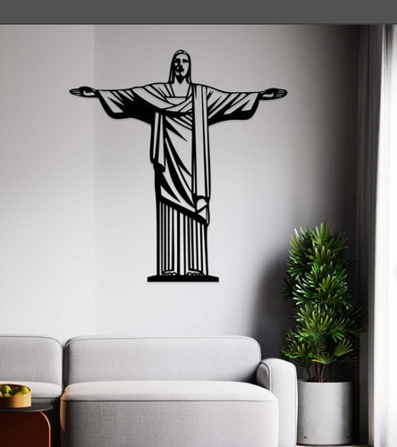 Cuadro Decorativo Cristo Redentor Paz Jesus En Madera