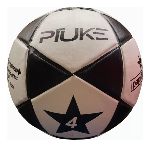 Pelota De Futbol N4 Piuke Balon Cuero Sintetico Vulcanizada