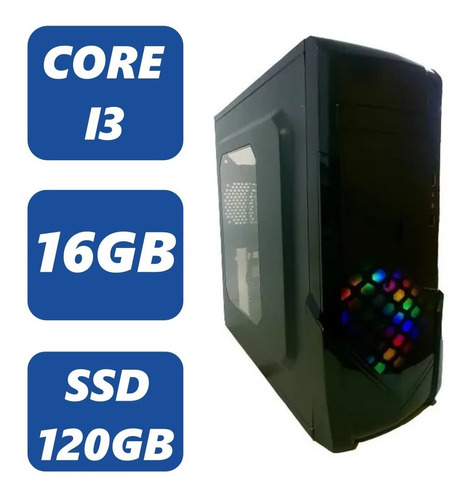 Cpu Intel Core I3, 16gb, Ssd 120gb 