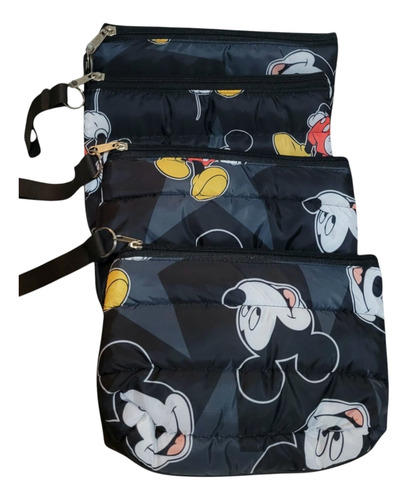 Neceser Portacosmético Estuche Cierre Puffer Animado Estampado N/a