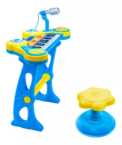 Piano (Pianinho) Infantil com banqueta - Disktem