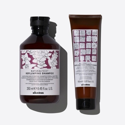 Davines Replumping Shampoo 250 Ml Y Acondicionador 150 Ml