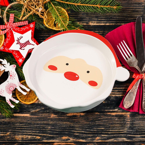 Vajilla Navideña, Plato Para Papá Noel De 8 Pulgadas