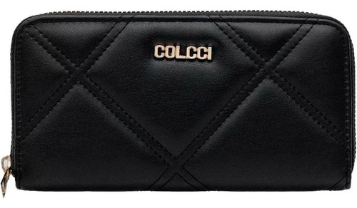 Carteira Matelasse Placa Colcci Preto Feminino