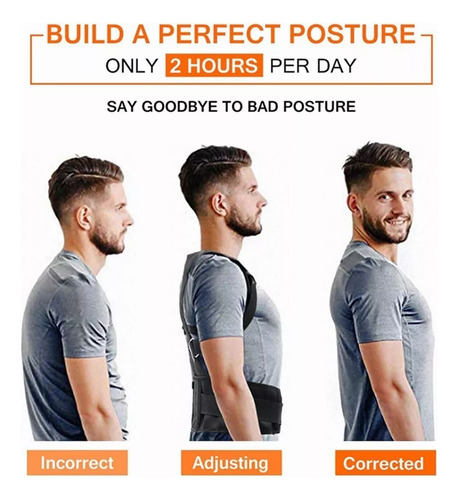 Corrector De Postura Transpirable Unisex- Ajustable Y Cómodo