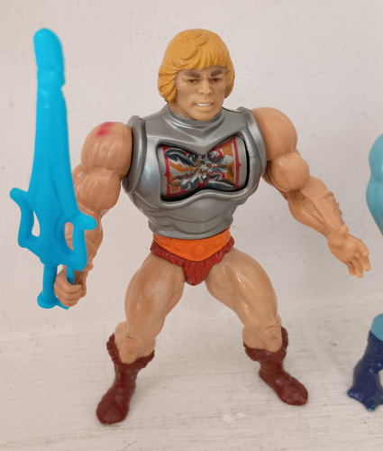 Figura Heman Y Skeletor Battle Armor Motu Francia 1983 (Usado)