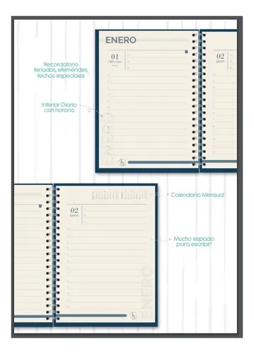Agenda 2025 Ry Tapa Kraf Diaria C/espiral C/liga(15x21cm)