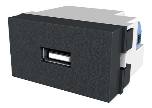 Modulo Toma Usb De Carga 1 A Platinum Negro - Jeluz