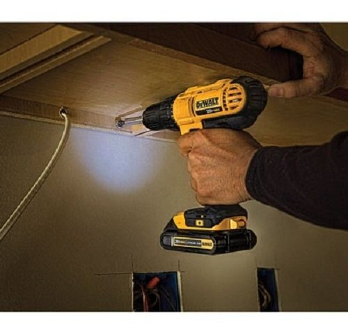 Kit Taladro Dewalt 20v Litio Dos Baterias Y Bolso