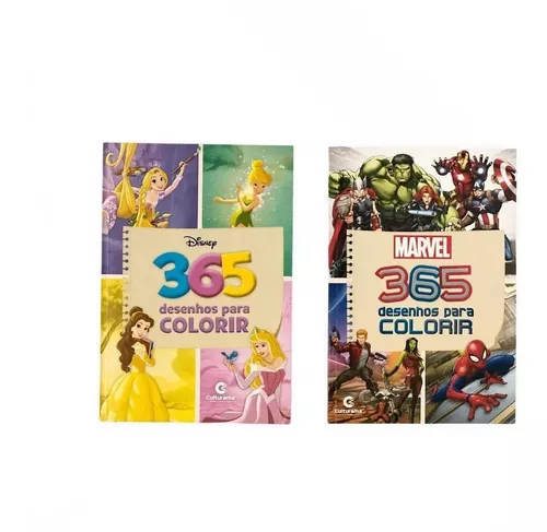 Kit 6 Revistas De Colorir Pintar Atividades Pincesas Disney