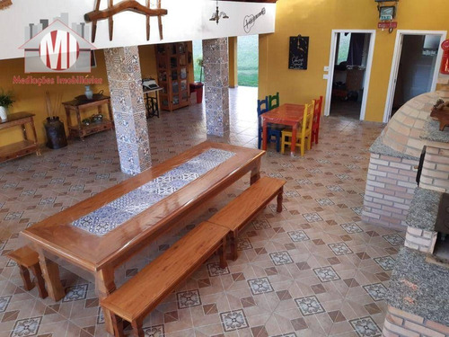 Imagem 22 de 30 de Linda Chácara Com 3 Dormitórios, Cozinha Caipira, Móveis Planejados, Paisagismo, Boa Localização, À Venda, 2000 M² Por R$ 490.000 - Pedra Bela/sp - Ch1054