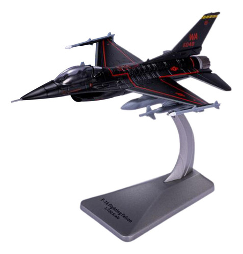 Modelo De Avión F16d De Metal A Escala 1/100, Adorno De