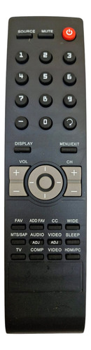 Control Remoto Tv Televisión Aoc Negro Robusto Smart Tv 4k Uhd Ir