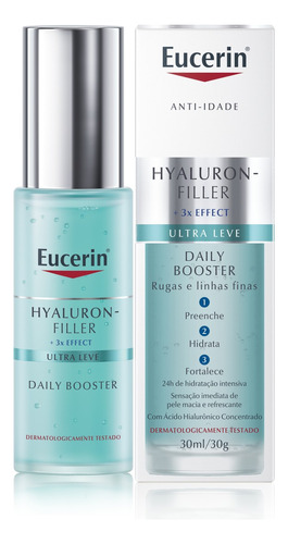 Eucerin Hyaluron filler Daily Booster Gel Facial Antirrugas Tipo de pele Todos os tipos de pele