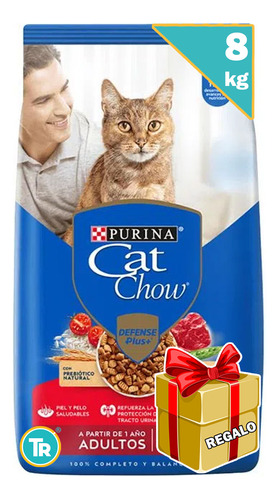 Alimento Gato Adulto Cat Chow 8kg C/salsa Y Envío S/cargo
