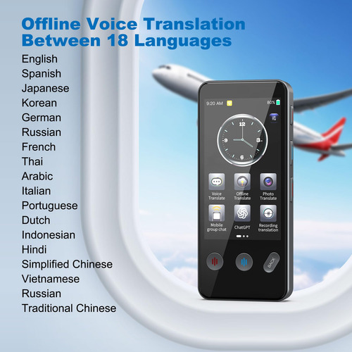 Dispositivo Traductor De Idiomas Ruisj 139+ Idiomas Sin Wifi