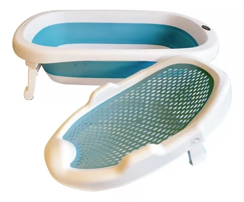 Bañera Para Bebé Plegable P Baby Wash Flexible Con Adaptador