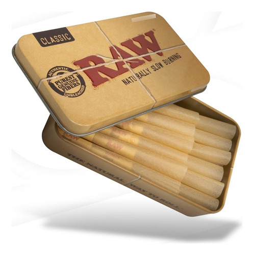 Papelillos Raw Conos Preenrollados Raw Classic 1 1/4 Empaque