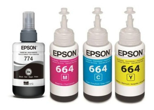 Combo Botella Tinta  Epson Original 774 + 664 L1455 L655