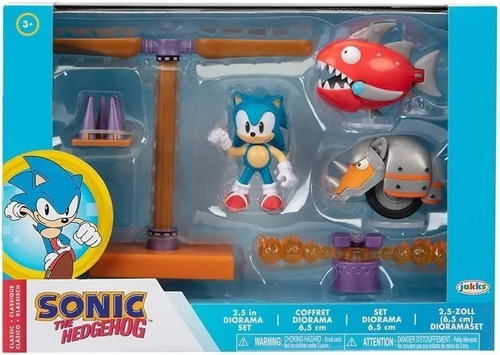 Boneco Sonic The Hedgehodg Diorama Set Candide 