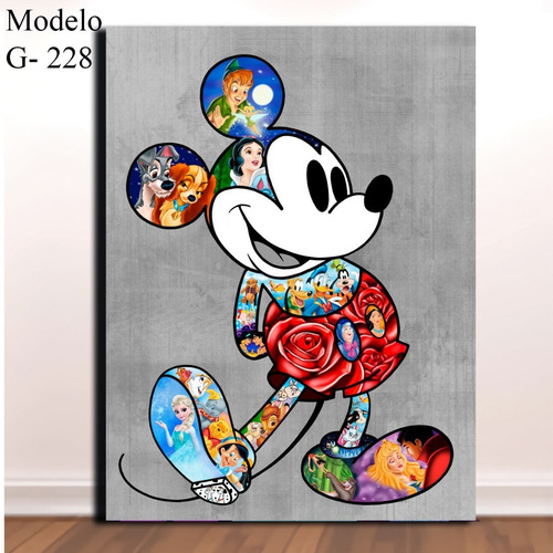 Disney Graffiti  Mickey Mouse Mickey Minnie 60x45 Textura