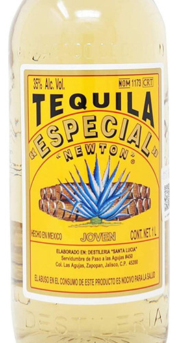 Pack De 6 Tequila Newton Especial Reposado 1 L + 200 Ml