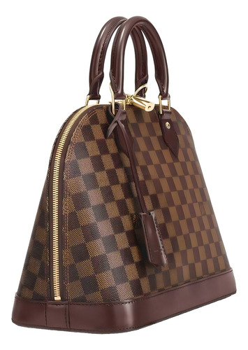 Cartera bowling Louis Vuitton Alma PM color marrón/marrón claro
