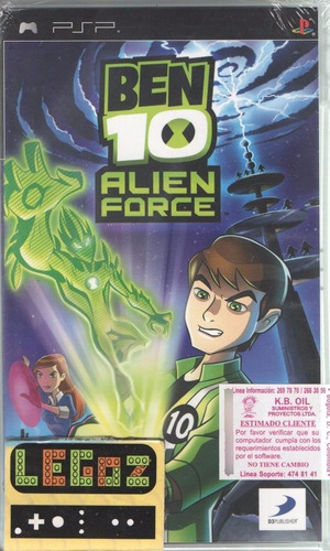 Legoz Zqz Ben 10. Alien Force Psp Fisico - Ref 781