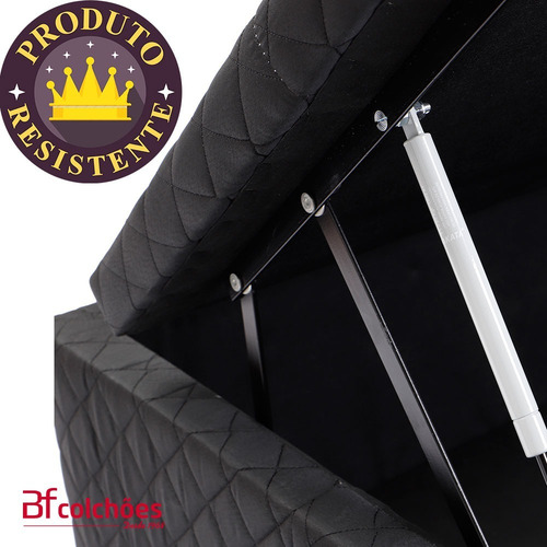 Cama Box Colchão Casal Molas Ensacadas Com Pillow + Box Baú