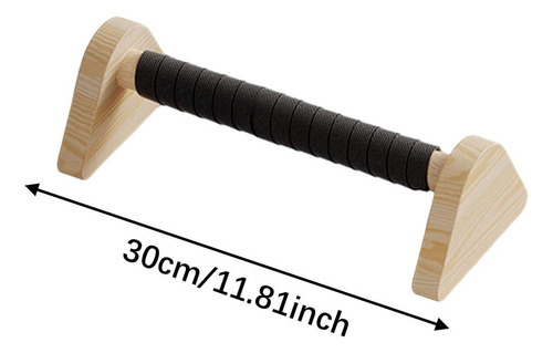 2pcs Push Up Bar Parallettes Barra De Madera Sin