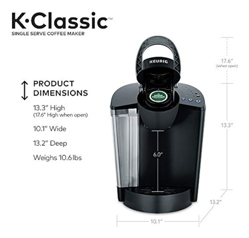 Keurig K-classic Coffee Maker K-cup Pod, Una Sola Porción, P