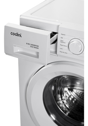 Lavarropas automático Codini ecowash 6010 Inverter 6kgs blanco