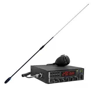 Radio Px 80 Canais Rp-80 + Antena Viuva Negra Bobinada