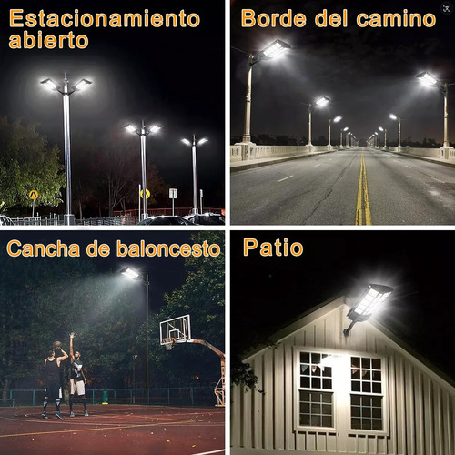 Lámpara Led Solar Exterior Suburbana Alumbrado Públic 4500w